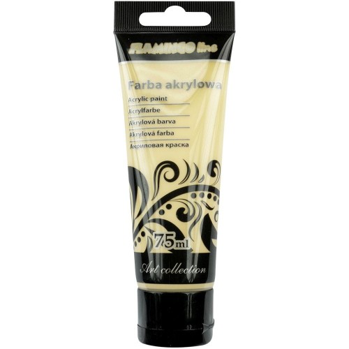 Farba akrylowa Flamingo Line beżowa, 75ml