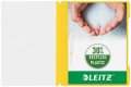 Skoroszyt plastikowy Leitz A-4, w 30% z przedużytkowego tworzywa z odzysku, żółty