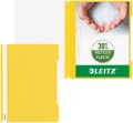 Skoroszyt plastikowy Leitz A-4, w 30% z przedużytkowego tworzywa z odzysku, żółty