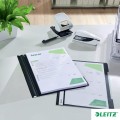 Skoroszyt plastikowy Leitz A-4, w 30% z przedużytkowego tworzywa z odzysku, czarny