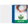 Skoroszyt plastikowy Leitz A-4, w 30% z przedużytkowego tworzywa z odzysku, niebieski