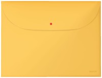 Teczka kopertowa na zatrzask Leitz Cosy A-4 z kieszonką, żółta