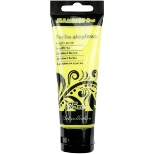Farba akrylowa Flamingo Line cytrynowa, 75ml