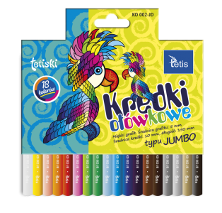 Kredki ołówkowe Tetiski Jumbo, 18 sztuk