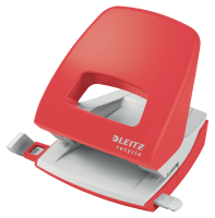 Dziurkacz Leitz Nexxt Recycle do 30 kartek, czerwony
