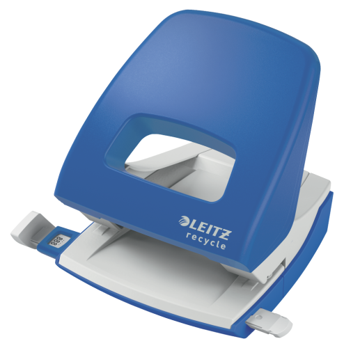 Dziurkacz Leitz Nexxt Recycle do 30 kartek, niebieski