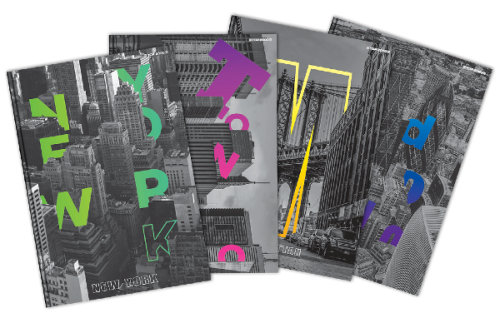 Brulion A-6 TOP-2000 City, 96 kartek, w kratkę