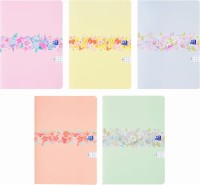 Brulion B-5 Oxford Flowers 80 kartek, w kratkę oprawa półtwarda