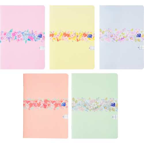 Zeszyt A-5 Oxford Flowers 60 kartek, w kratkę