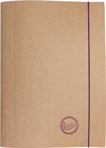 Teczka kartonowa z gumką Barbara Eco, 300g/m2, wiatr