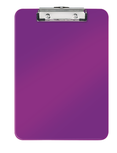 Podkładka z klipem Leitz WOW A-4, fioletowa