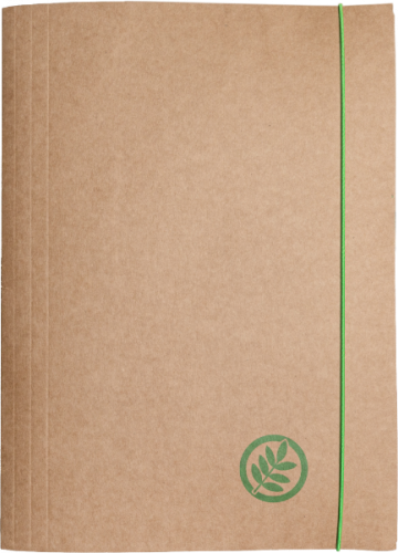 Teczka kartonowa z gumką Barbara Eco, 300g/m2, ziemia