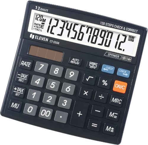 Kalkulator Eleven CT-555N, czarny