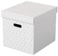 Pudełko ozdobne do przechowywania Esselte Cube z rączką, 3 sztuki