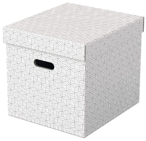 Pudełko ozdobne do przechowywania Esselte Cube z rączką, 3 sztuki