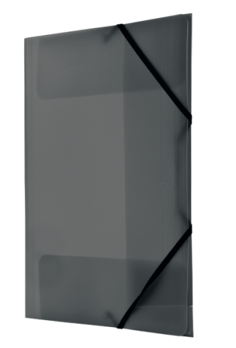 Teczka plastikowa z gumką Tetis BT624 A-4 czarna