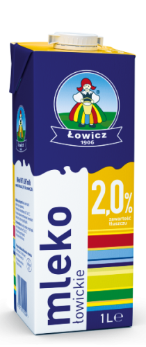 Mleko Łowickie 1 litr 2%
