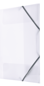 Teczka plastikowa A-4 z gumką Tetis, transparentna