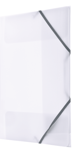 Teczka plastikowa A-4 z gumką Tetis, transparentna