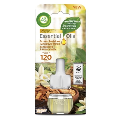 Wkład do elektrycznego odświeżacza AIR WICK Drzewo Sandałowe i Wanilia, 19ml 