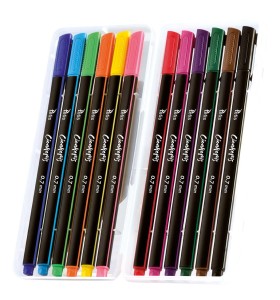 Cienkopis Tetis 0,7mm, 12 kolorów 