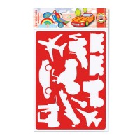 Szablon dla dzieci Koh-I-Noor, Pojazdy