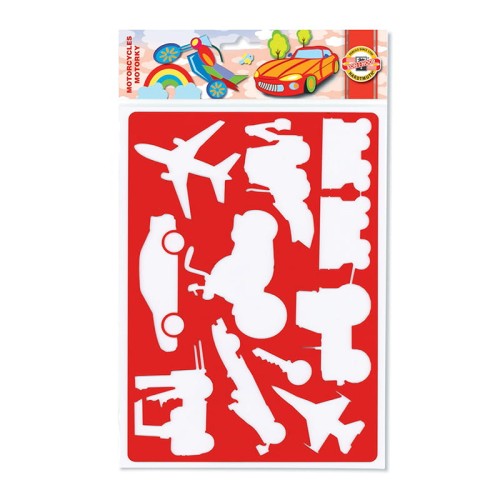 Szablon dla dzieci Koh-I-Noor, Pojazdy