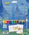 Kredki ołówkowe Faber Castell Grip Dinozaur, 24 kolory