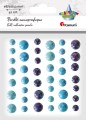 Kryształki Titanum Craft-Fun Series samoprzylepne , 42 sztuki, niebieskie