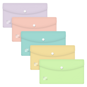 Teczka kopertowa na zatrzask Oxford Urban D-L, mix kolorów pastelowych