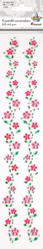 Kryształki Titanum Craft-Fun Series samoprzylepne Kwiatki na pasku, 2 sztuki