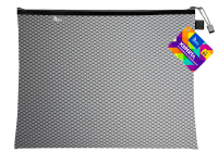 Teczka kopertowa na suwak Tetis B-4, czarna