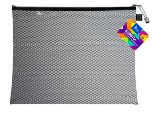 Teczka kopertowa na suwak Tetis B-4, czarna