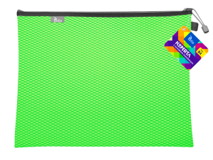 Teczka kopertowa na suwak Tetis B-4, jasnozielona