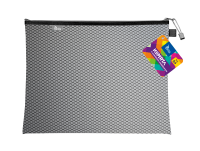 Teczka kopertowa na suwak Tetis A-4, czarna