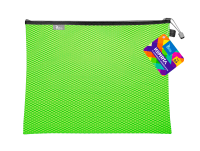 Teczka kopertowa na suwak Tetis A-4, jasnozielona