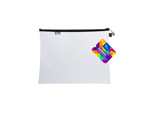 Teczka kopertowa na suwak Tetis A-5, biała