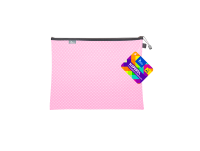 Teczka kopertowa na suwak Tetis A-5, różowa