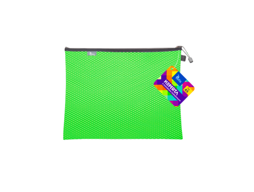 Teczka kopertowa na suwak Tetis A-5, jasnozielona