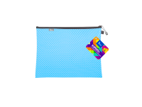 Teczka kopertowa na suwak Tetis A-5, niebieska