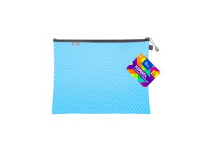 Teczka kopertowa na suwak Tetis A-5, niebieska