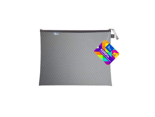 Teczka kopertowa na suwak Tetis A-5, czarna