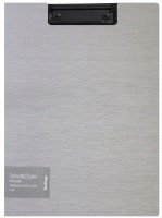 Podkładka z klipem Berlingo Steel&Style A-4 zamykana, srebrna