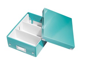  Pudełko z przegródkami Leitz Click & Store WOW małe, turkusowe