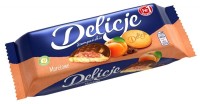 Ciastka Delicje Szampańskie morelowe, 147g