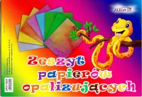 Wycinanki B-5 Aliga opalizujące, 8 kartek