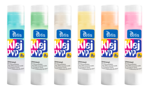 Klej Tetis kolorowy PVP w sztyfcie, 8g