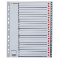 Przekładki plastikowe Esselte Maxi A-4, 1-31 przekładek