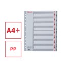 Przekładki plastikowe Esselte Maxi A-4, 1-31 przekładek