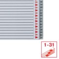 Przekładki plastikowe Esselte Maxi A-4, 1-31 przekładek
